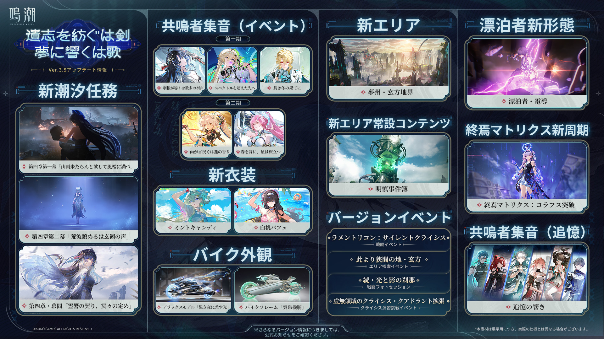 鳴潮Ver3.5 新エリア「夢州・玄方地界」